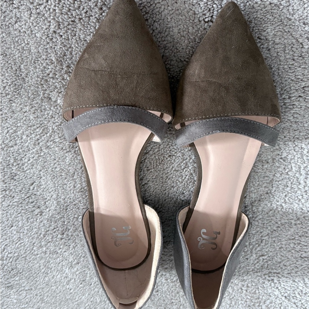 Stylish Brown and Gray Women's Flats